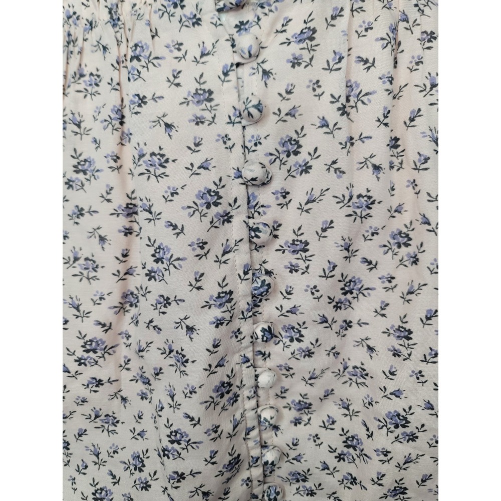 NWT Joie Galani Floral Long Sleeve Mini Dress Beige Ditsy Print Puff Sleeve S - Picture 4 of 12